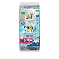 デオトイレ ふんわり香る 消臭・抗菌シート アクアリリーの香り 複数ねこ用(16枚)