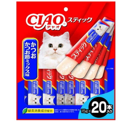 いなば CIAO スティック かつお かつお節ミックス味 15g×20本 ◆賞味期限 2027年6月