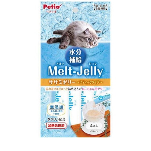 ペティオ メルトジュレ 水分補給 ササミゼリー スティックタイプ 4本入 ◆賞味期限 2027年10月