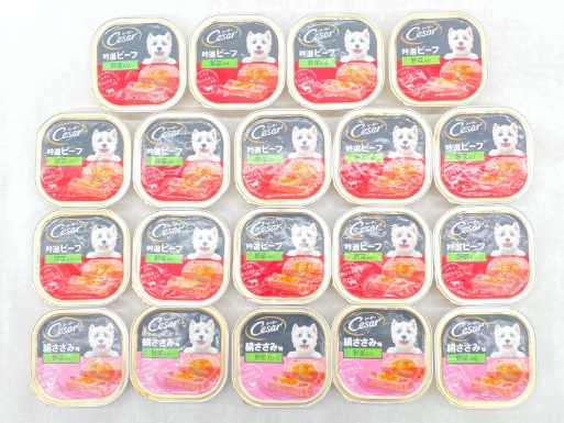 【訳あり】19個セット！シーザー 吟選ビーフ 絹ささみ味 100g 成犬 ◆賞味期限 2026年5月