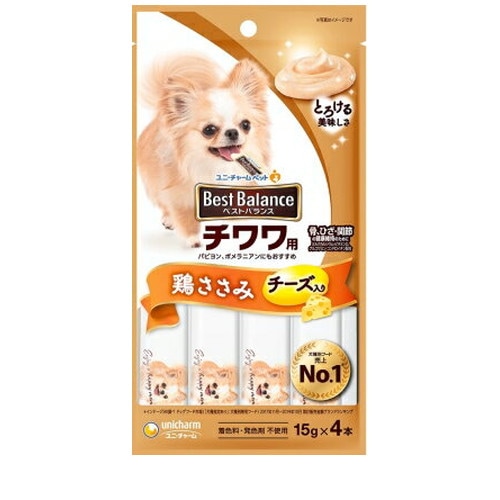 ベストバランス おやつ チワワ用ささみ入り 15g×4本 ◆賞味期限 2027年7月