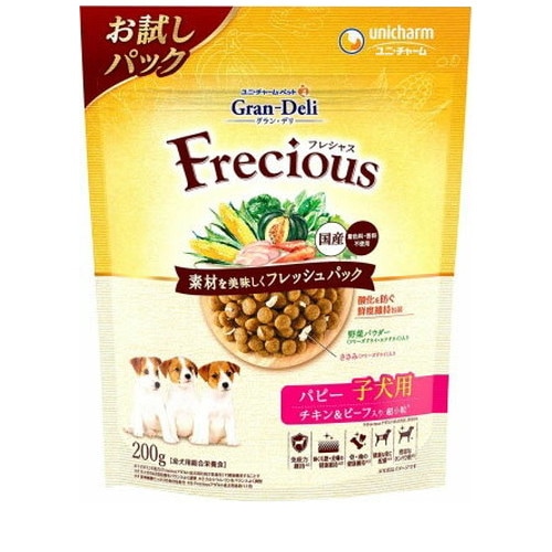 Gran Deli Frecious パピー子犬用 チキン&ビーフ入り 200g ◆賞味期限 2026年5月