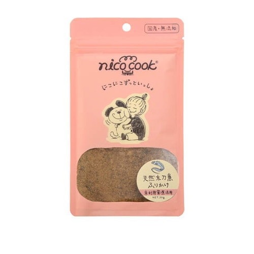 nico cook 国産天然太刀魚ふりかけ 犬猫用(30g) ◆賞味期限 2026年7月