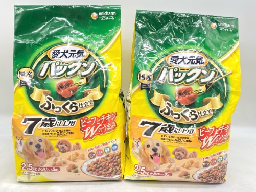 【訳あり】2個セット！シニア 愛犬元気 パックン ふっくら仕立て 2.5kg ◆賞味期限 2026年6月