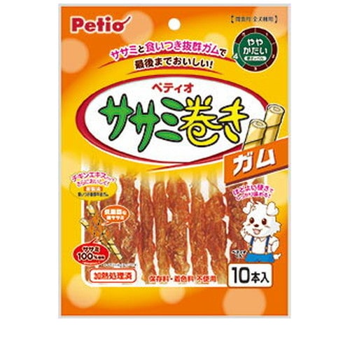 ペティオ ササミ巻き ガム 10本入 ◆賞味期限 2026年8月
