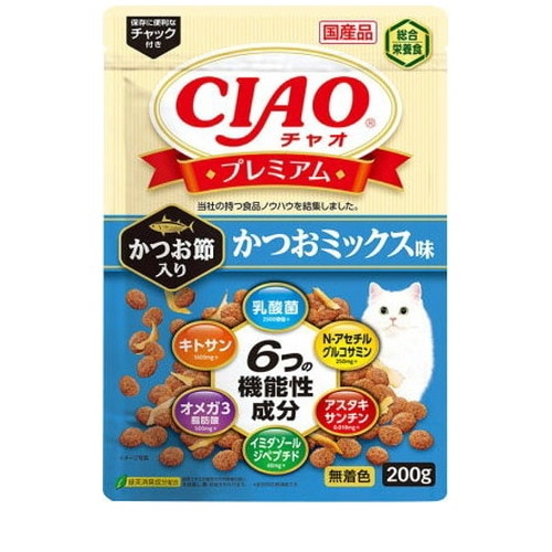 CIAO プレミアム かつお節入り かつおミックス味 200g ◆賞味期限 2026年9月