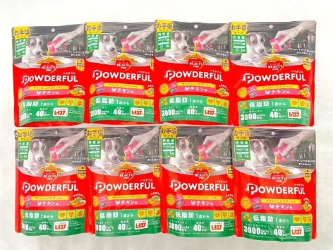 【訳あり】8個セット！ビューティープロ パウダフル 低脂肪 チキン味 100g 成犬 ◆賞味期限 2027年2月