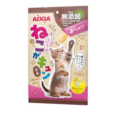 アイシア ねこがキュン えび味 84g(7g×12本) ◆賞味期限 2026年12月