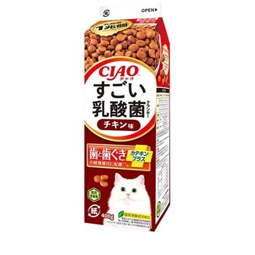 いなば CIAO すごい乳酸菌クランキー 牛乳パック チキン味(400g) ◆賞味期限 2027年3月