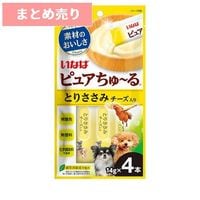 ★6個まとめ売り★いなば ピュアちゅ～る とりささみ チーズ入り 14g×4本 ◆賞味期限 2027年12月