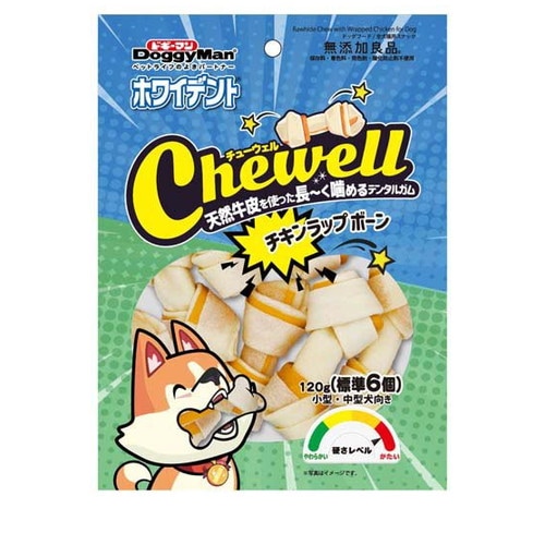 ドギーマン ホワイデント Chewell チキンラップボーン(120g) ◆賞味期限 2026年12月