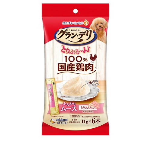 グラン・デリ とりぷる～ん ムース とりささみ 11g×6本 ◆賞味期限 2027年6月