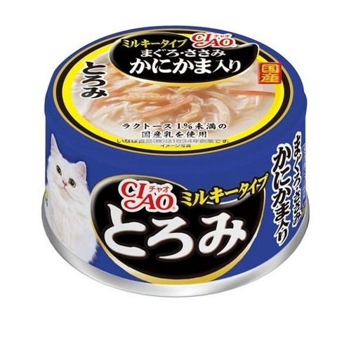 いなば CIAO とろみ ミルキータイプ まぐろ・ささみ かにかま入り(80g) ◆賞味期限 2028年12月