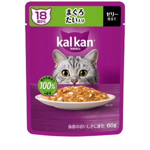 カルカン パウチ 18歳から まぐろ たい入り KP154(60g) ◆賞味期限 2027年11月