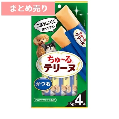 ★6個まとめ売り★いなば ちゅ～るテリーヌ かつお 15g×4本 ◆賞味期限 2027年11月