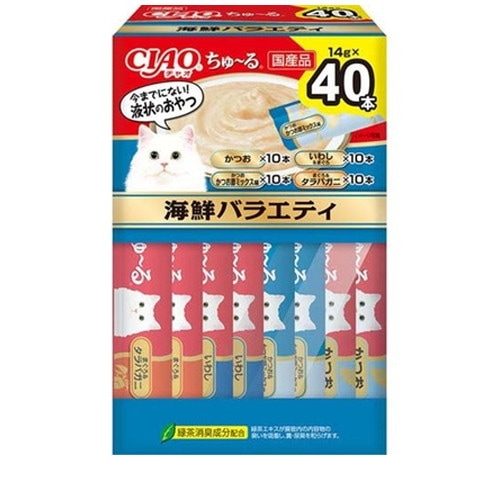 CIAO ちゅ～るBOX 海鮮バラエティ 14g×40本 ◆賞味期限 2027年11月