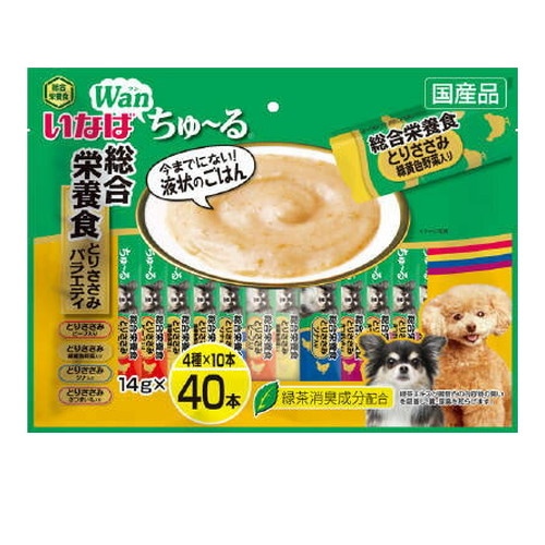 いなば Wanちゅ～る 総合栄養食 とりささみバラエティ 14g×40本 ◆賞味期限 2027年12月