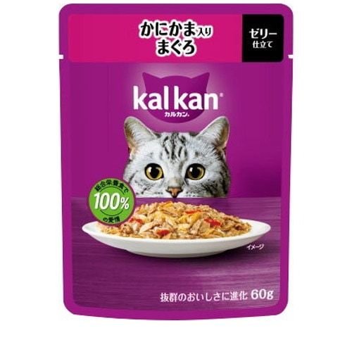 カルカン パウチ かにかま入りまぐろ KP116 (60g) ◆賞味期限 2027年12月