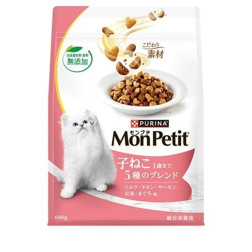 モンプチ バッグ ドライ 子ねこ 5種のブレンド(600g) ◆賞味期限 2026年11月