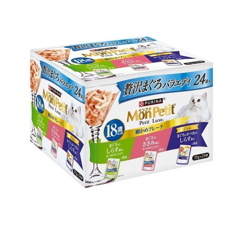 モンプチ プチリュクス 18歳以上用 贅沢まぐろバラエティ 840g(35gx24袋) ◆賞味期限 2026年10月