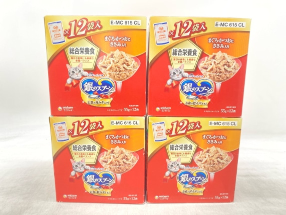 【訳あり】4個セット！銀のスプーン 総合栄養食 660g 成猫 ◆賞味期限 2026年8月