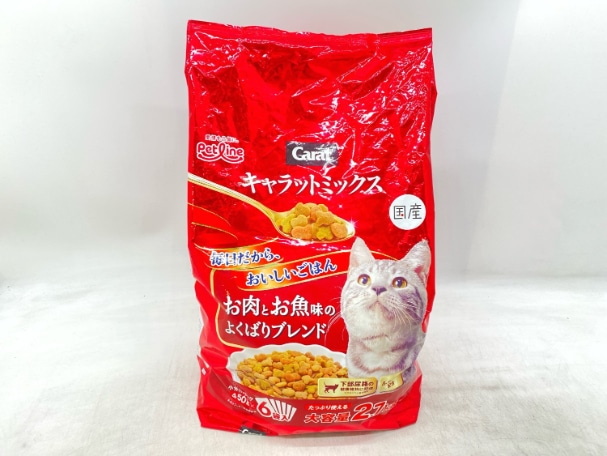 【訳あり】ペットライン キャラットミックス 2.7kg 成猫 ◆賞味期限 2027年10月