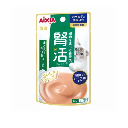 アイシア 腎活 まぐろとかつおペースト 40g ◆賞味期限 2027年2月