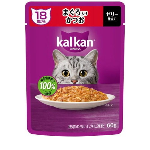 カルカン パウチ 18歳から まぐろ入りかつお KP156 60g ◆賞味期限 2026年12月