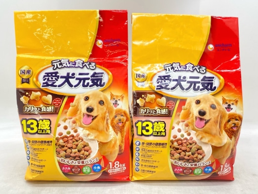 【訳あり】2個セット！シニア 愛犬元気 1.8kg ◆賞味期限 2027年12月