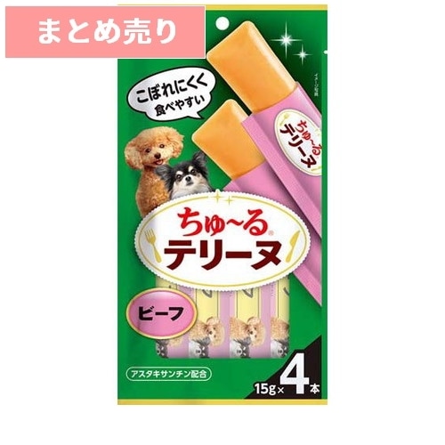 ★6個まとめ売り★いなば ちゅ～るテリーヌ ビーフ 15g×4本 ◆賞味期限 2027年9月