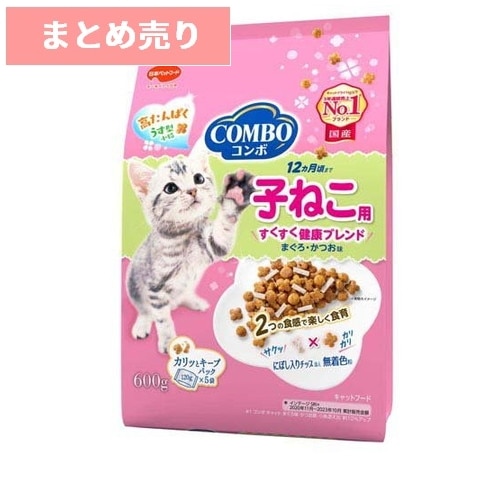 ★12個まとめ売り★コンボ キャット 子ねこ用 にぼし入りチップ添え 600g(120g×5) ◆賞味期限 2027年1月