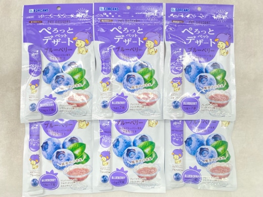【訳あり】6個セット！フォーキャンス ぺろっとペットデザート ブルーベリー 105g 成犬 ◆賞味期限 2026年9月