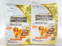 【訳あり】2個セット！シニア ベストバランス ミニチュア・ダックスフンド用 カリカリ仕立て 1.8kg ◆賞味期限 2027年2月