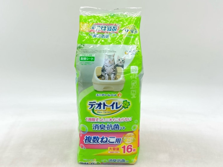 【訳あり】デオトイレ デオトイレ専用取替シート 消臭・抗菌シート 複数ねこ用 16枚入 成猫