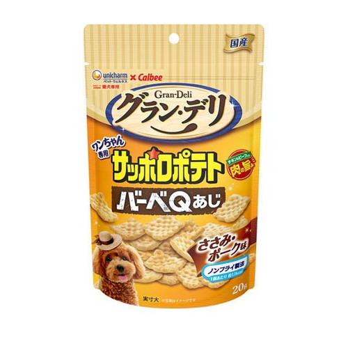 グラン・デリ ワンちゃん専用 サッポロポテト バーベQあじ ささみ・ポーク味 20g ◆賞味期限 2026年8月