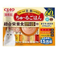 いなば CIAO ちゅ～るごはん まぐろ・ささみバラエティ 840g(14gx60本) ◆賞味期限 2027年12月