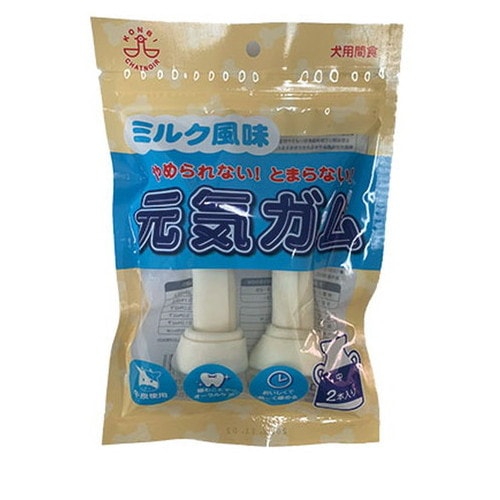 コンビ ミルク風味元気ガム 中 2本 ◆賞味期限 2026年9月
