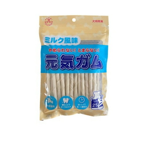 コンビ ミルク風味 元気ガム ツイスト棒 25本 ◆賞味期限 2026年9月