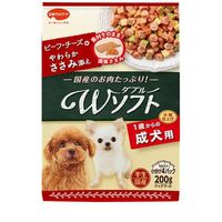 ビタワン君のWソフト 成犬用 ビーフ・チーズ味・やわらかささみ添え 200g ◆賞味期限 2026年12月
