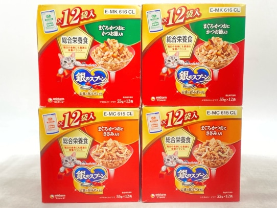 【訳あり】4個セット！銀のスプーン 総合栄養食 660g 成猫 ◆賞味期限 2026年9月