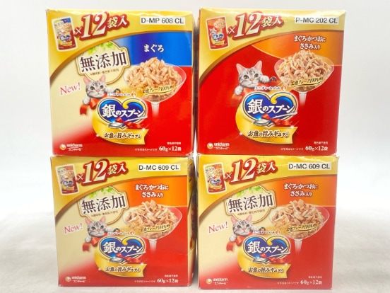 【訳あり】4個セット！銀のスプーン 720g 成猫 ◆賞味期限 2026年9月