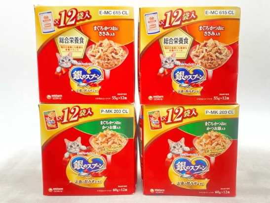 【訳あり】4個セット！銀のスプーン 成猫 ◆賞味期限 2026年9月