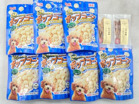 【訳あり】9個セット！スマック ポップコーン アクシエ こまちな 比内地鶏 ささみ 成犬 ◆賞味期限 2026年9月