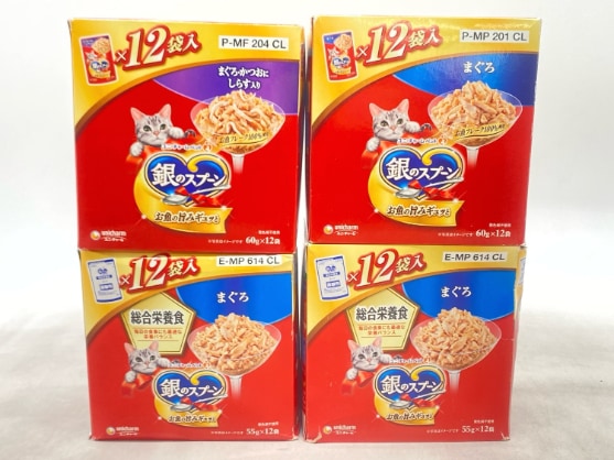 【訳あり】4個セット！銀のスプーン 成猫 ◆賞味期限 2026年10月
