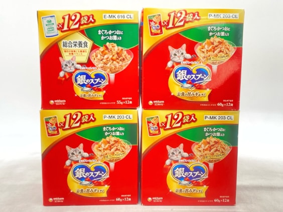 【訳あり】4個セット！銀のスプーン 成猫 ◆賞味期限 2026年10月