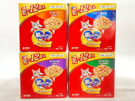 【訳あり】4個セット！銀のスプーン 720g 成猫 ◆賞味期限 2026年10月