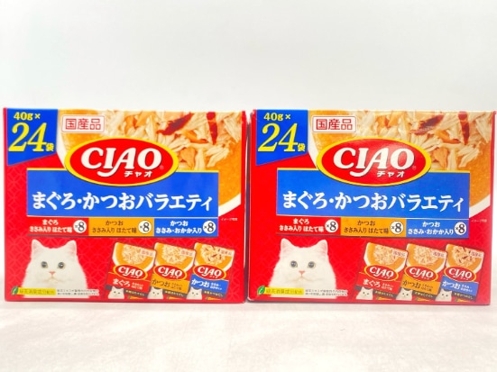【訳あり】2個セット！いなば CIAO まぐろ・かつおバラエティ 960g 成猫 ◆賞味期限 2027年12月