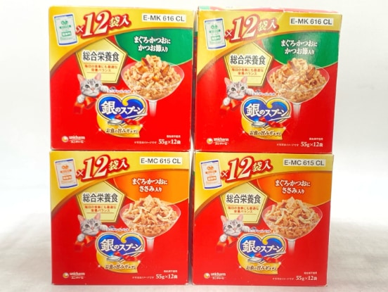 【訳あり】4個セット！銀のスプーン 総合栄養食 660g 成猫 ◆賞味期限 2026年10月