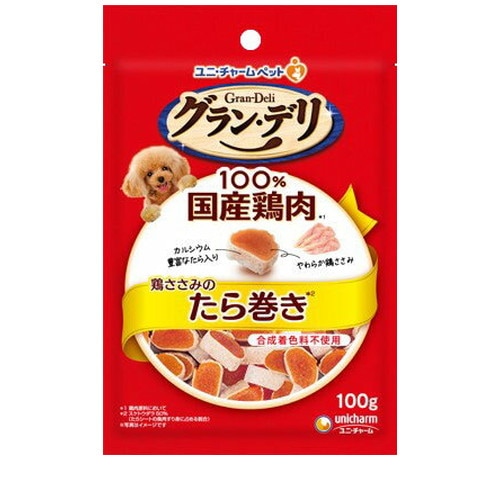 ユニチャーム グラン・デリ きょうのごほうび ささみたら巻き 100g ◆賞味期限 2027年2月