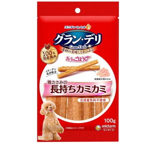 ユニチャーム グラン・デリ きょうのごほうび 長もちカミカミささみ 100g ◆賞味期限 2027年2月